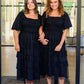 Midnight Waltz Midi Dress