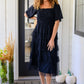 Midnight Waltz Midi Dress