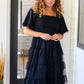Midnight Waltz Midi Dress