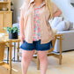 Never Have I Ever Button Down Blouse in Champagne