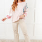 New Chapter Floral Color Block Patchwork Top