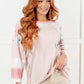New Chapter Floral Color Block Patchwork Top