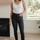 Octavia High Rise Control Top Skinny Jeans in Washed Black