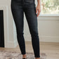 Octavia High Rise Control Top Skinny Jeans in Washed Black