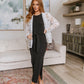 Out on the Town Tie Detail Midi Dress in Charcoal