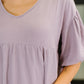 Pleasantly Perfect Bubble Sleeve Peasant Blouse