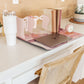 Say No More Luxury desk pad in Pink Marble