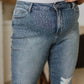 Reese Rhinestone Slim Fit Jeans