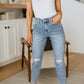 Reese Rhinestone Slim Fit Jeans