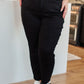 Reese Rhinestone Slim Fit Jeans in Black