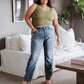 Relevant Ribbed Seamless Reversible Tank in Moss