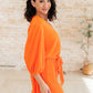 Roll With me Romper in Tangerine