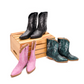 Bowie Metallic Boot in Black