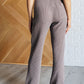 Set Process Mineral Wash Waffle Knit Pants in Brown