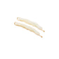 Sleek Waves Hair Clip in White Tortoise
