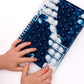 Spiral Writing Notebook in Blue Marble