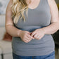 Standard Issue Seamless Longline Tank in Heather Grey