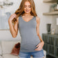 Standard Issue Seamless Longline Tank in Heather Grey