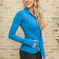 Staying Swift Activewear Jacket in Hawaiian Blue