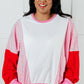 Stripes on My Sleeves Color Block Pullover