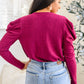 Take Me Out Faux Wrap Bodysuit In Magenta