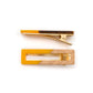 Two Tone Hair Clip Set in Yellow