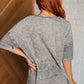 Unbothered Mineral Wash Top in Grey