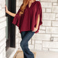 Universal Philosophy Blouse in Wine