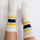 World's Best Dad Socks in Navy and Yellow