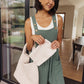 Woven and Worn Tote in Ivory