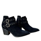 Elsa Leather Ankle Boot in Black
