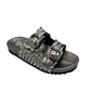 Intertwine Dual Woven Strap Slide in Pewter