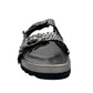 Intertwine Dual Woven Strap Slide in Pewter