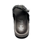 Intertwine Dual Woven Strap Slide in Pewter
